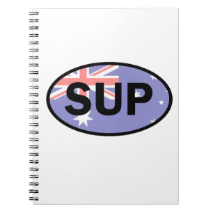 Caderno Espiral Standup Paddleboard Austrália Sinalizador