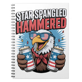 Caderno Espiral Star Spangled Hammered Organizador do Partido Patr