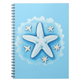 Caderno Espiral Starfish in Blue