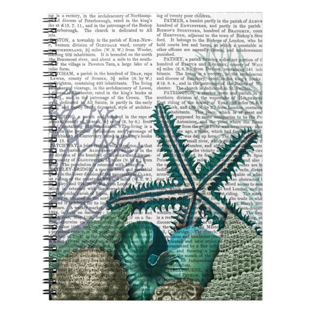 Caderno Espiral Starfish Sob O Mar (Frente)