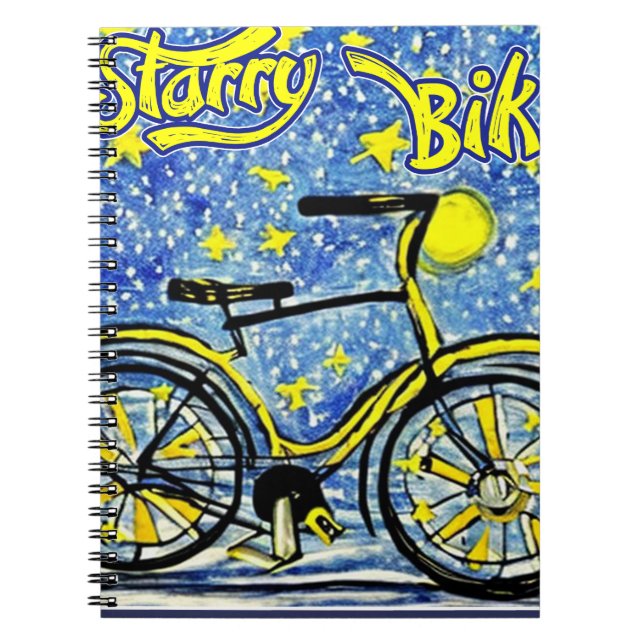 Caderno Espiral Starry Bike (Frente)