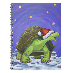 Caderno Espiral Starry Night Tortoise Natal