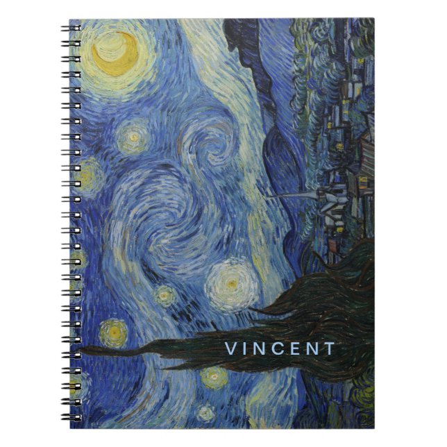 Caderno Espiral Starry Night Vincent van Gogh (Frente)