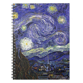 Caderno Espiral Starry Night, Vincent Van Gogh.