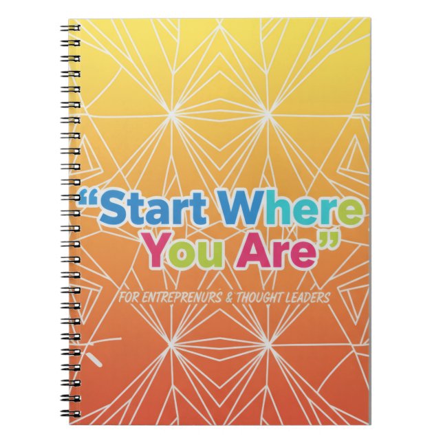 Caderno Espiral Start Where You Are Journal for Entrepreneurs (Frente)