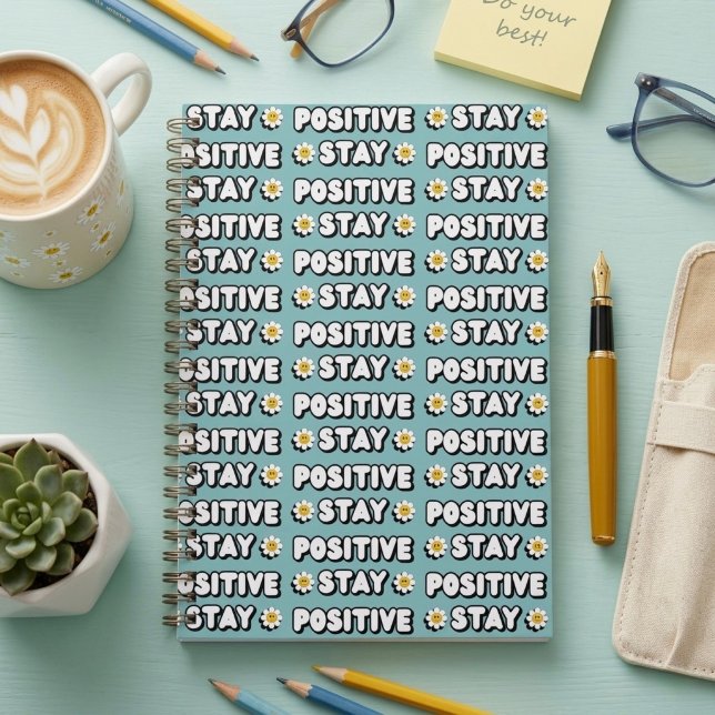 Caderno Espiral Stay Positive (Criador carregado)