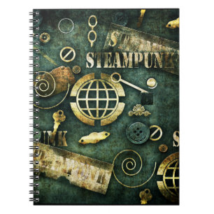 Caderno Espiral Steampunk