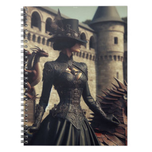 Caderno Espiral Steampunk Dragon Rider