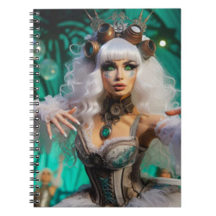 Caderno Espiral Steampunk Emerald Dancer