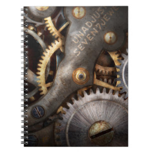 Caderno Espiral Steampunk - Engrenagens - Horologia