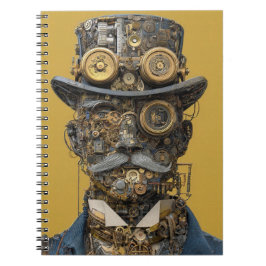 Caderno Espiral Steampunk Mechanical Gentleman