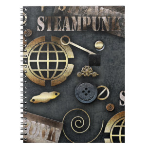 Caderno Espiral Steampunk, raspagem