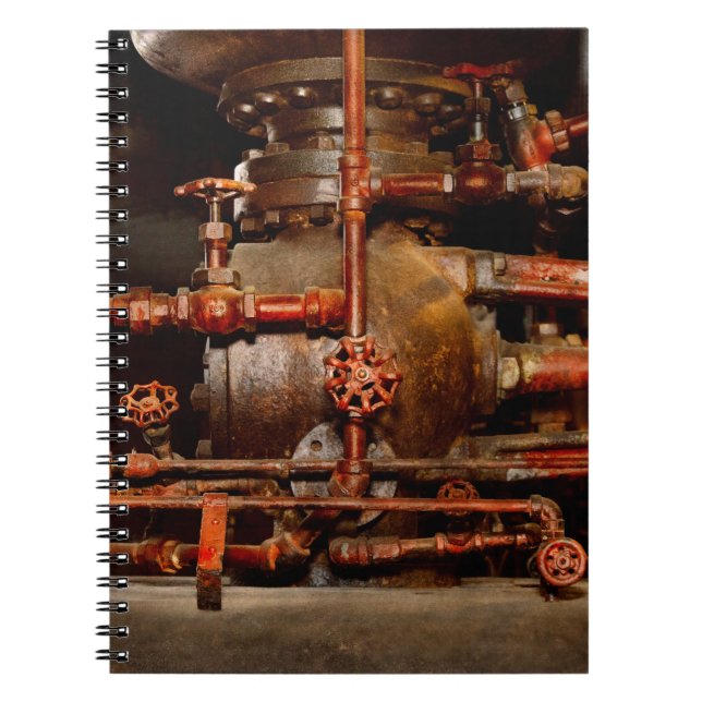 Caderno Espiral Steampunk - Sonhos impossíveis (Frente)