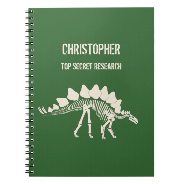 Caderno Espiral Stegosaurus Bones Dinossaur Dig (Frente)