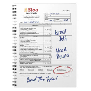 Caderno Espiral Stoa Speech Ballot 5 e Abaixo