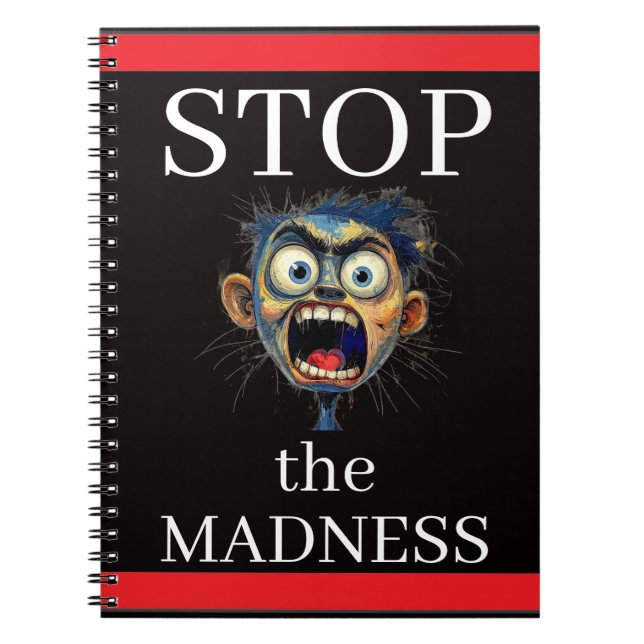 Caderno Espiral Stop the Madness Notebook (Frente)
