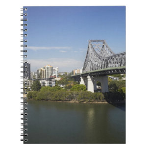 Caderno Espiral Story Bridge, Rio Brisbane e Canguru
