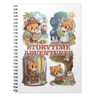 Caderno Espiral Storytime Adventures – A Journey Through Books