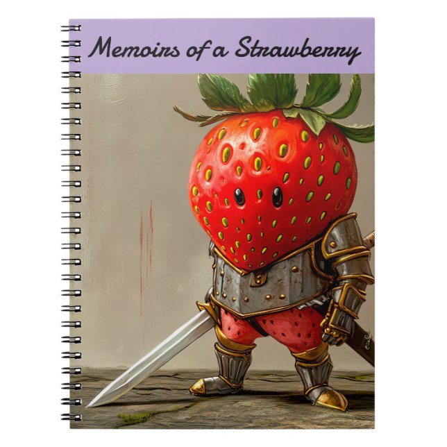 Caderno Espiral Strawberry Warrior (Frente)