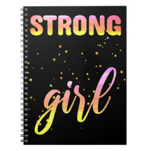 Caderno Espiral Strong Girl Pastel Star