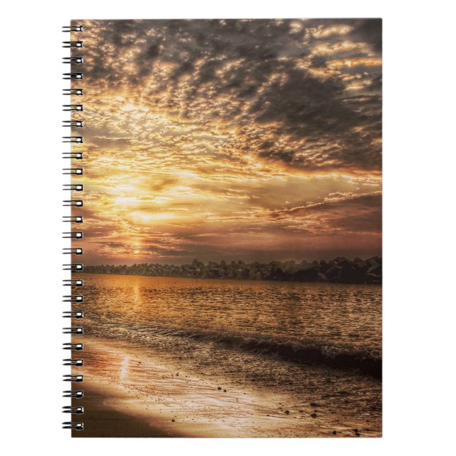 Caderno Espiral Stuning Beach Sunrise (Frente)