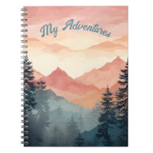 Stunning Mountain Tree Sunset Pattern, Poster Art