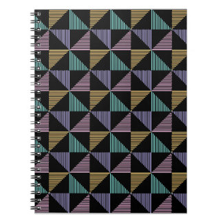 Caderno Espiral Stylish Abstract Geometric Print – Modern Trendy