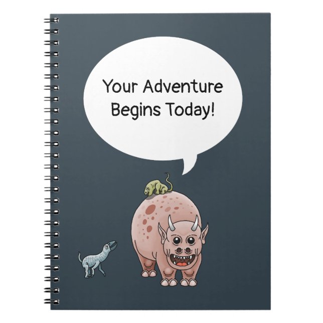 Caderno Espiral Sua Aventura Começa Hoje (Frente)