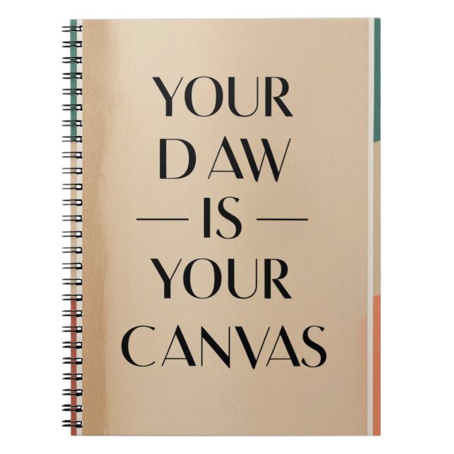 Caderno Espiral Sua DAW É Sua Tela opção 2 (Frente)