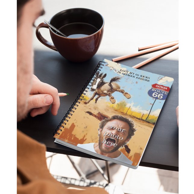 Caderno Espiral sua foto, chutes, arizona de atleta, burro (Criador carregado)