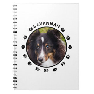 Caderno Espiral Sua Foto Pet Personalizada Com Peças E Texto