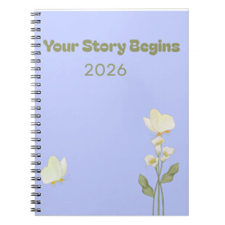 Caderno Espiral Sua História Começa – Um Diário para Novos Começos