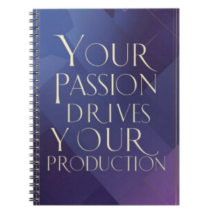 Caderno Espiral Sua Paixão Impulsiona Sua Produção