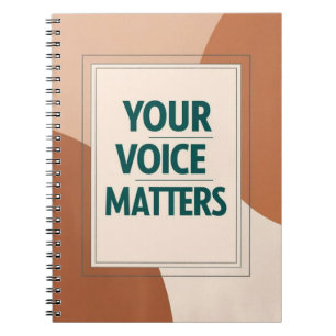 Caderno Espiral Sua Voz Importa opção 3