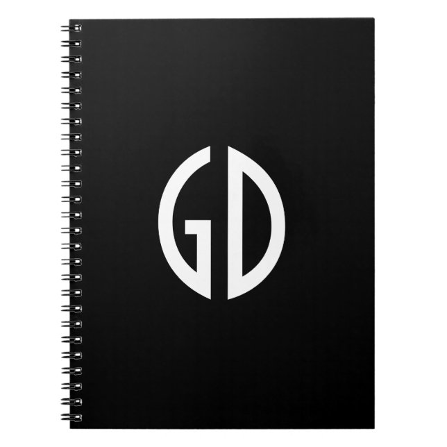 Caderno Espiral Suas Ideias de Monograma Simples 1 (Frente)
