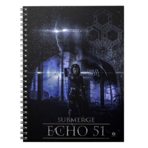Caderno Espiral Submerja o bloco de notas do poster da provocaçã
