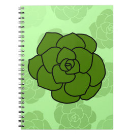 Caderno Espiral Suculenta Arredondada