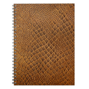 Caderno Espiral suede com belos padrões de padrão,cobra, textura,