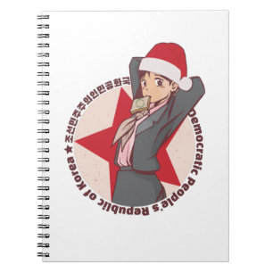 Caderno Espiral Suéter de Natal - Papais noeis Coreanas Bonitas H
