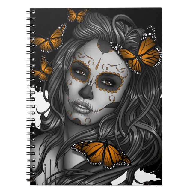 Caderno Espiral Sugar Skull Girl (Frente)
