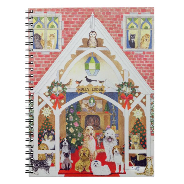 Caderno Espiral Suiças preto e branco (Frente)