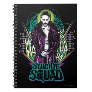 Caderno Espiral Suicide Squad Joker Retro Rock Graphic