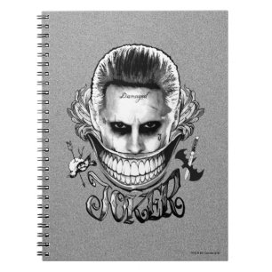 Caderno Espiral Suicide Squad Joker Smile