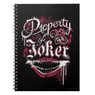 Caderno Espiral Suicide Squad Property of Joker