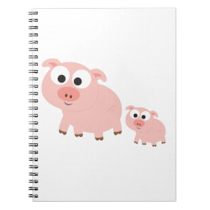 Caderno Espiral Suínos Rosa-Gelados