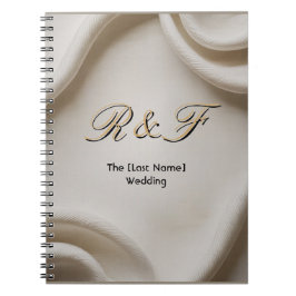 Caderno Espiral Suite de Monograma Personalizado | Casamento Luxuo
