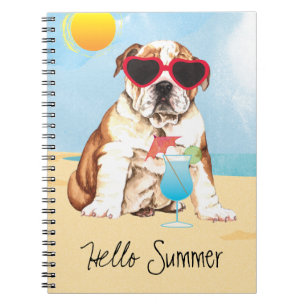 Caderno Espiral Summer Buldog