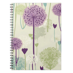 Caderno Espiral Summer Dandelion Design