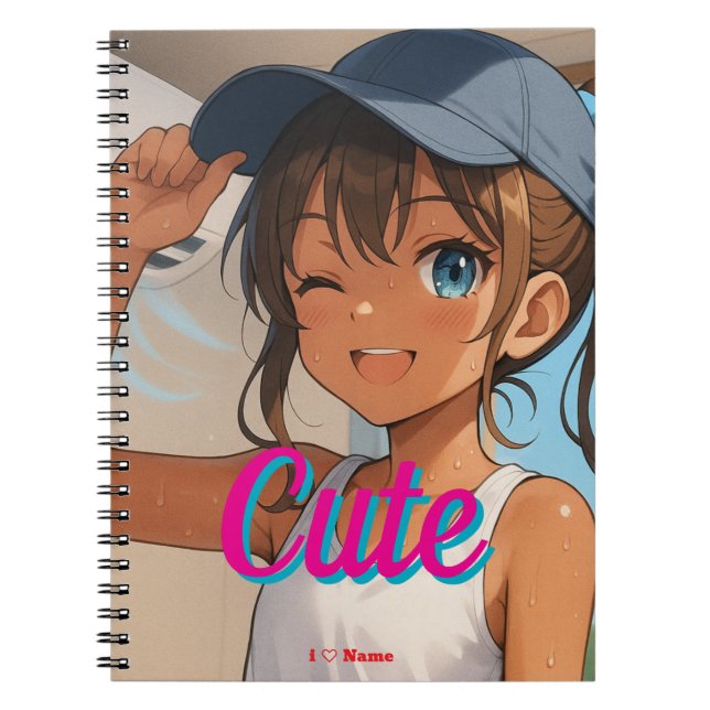 Caderno Espiral Summer Smile Girl (Frente)