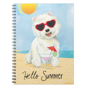 Caderno Espiral Summer Westie